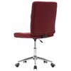 vidaXL Valgomojo kėdės, 2vnt., raudonojo vyno spalvos, audinys