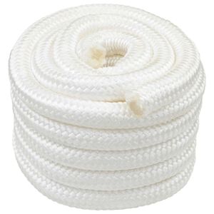 vidaXL Laivo virvė 4 mm 25 m Balta