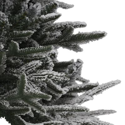 vidaXL Dirbtinė apšviesta Kalėdų eglutė su sniegu, 180cm, PVC ir PE