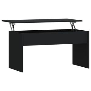 vidaXL Kavos staliukas, juodas, 102x50,5x52,5cm, apdirbta mediena