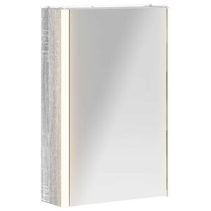 vidaXL Vonios veidrodžio spinta Pilkas Sonoma 33 x 11,5 x 50 cm