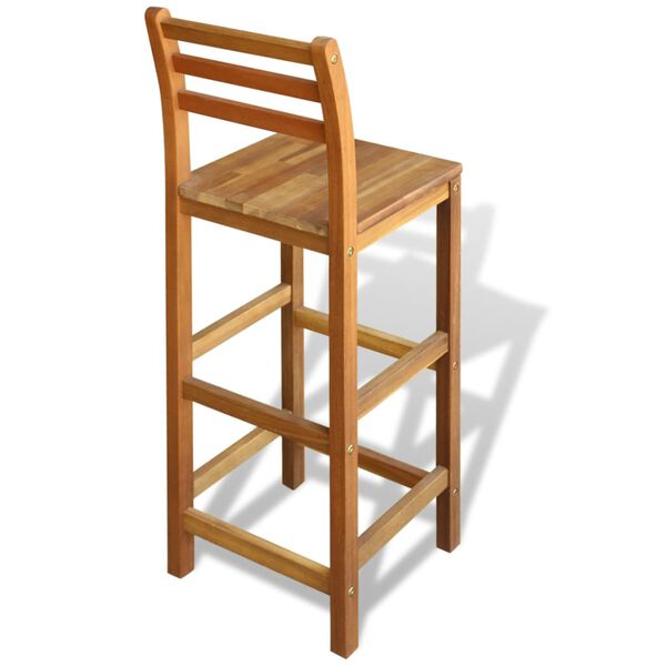 vidaXL Baro kėdės, 2 vnt., akacijos medienos masyvas