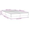 vidaXL Lovos rėmas, baltos spalvos, 120x200cm, dirbtinė oda