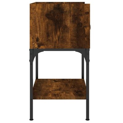 vidaXL Naktinis staliukas, dūminio ąžuolo, 40,5x31x60cm, mediena