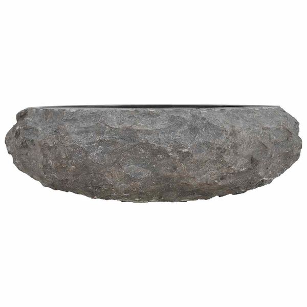 vidaXL Kriauklė, juoda, 45x12cm, marmuras