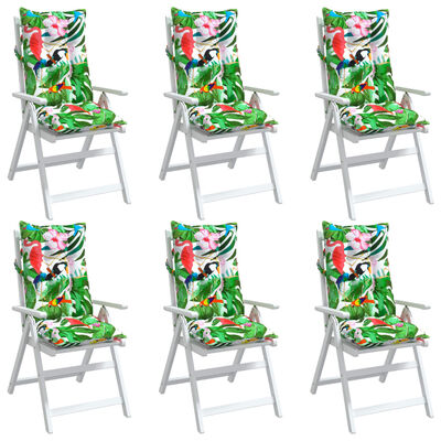 vidaXL Kėdės pagalvėlės, 6vnt., įvairių spalvų, oksfordo audinys
