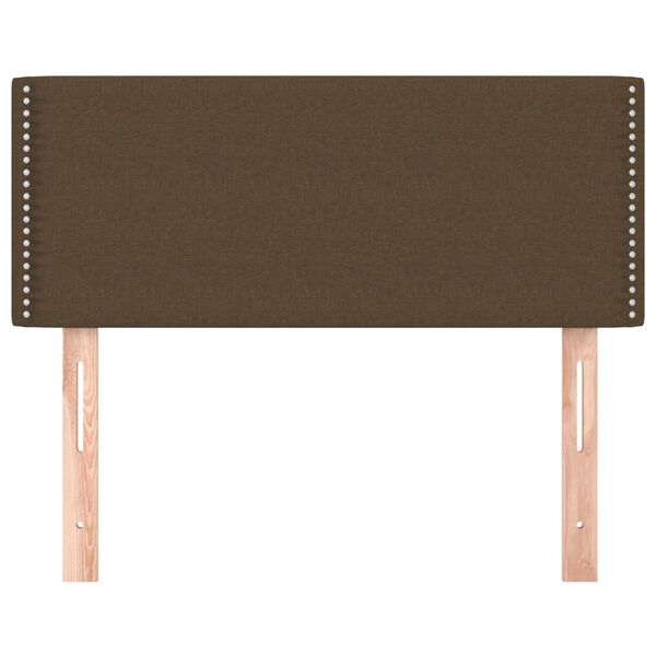 vidaXL Galvūgalis, tamsiai rudos spalvos, 80x5x78/88cm, audinys