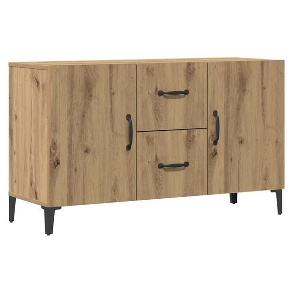 vidaXL Šoninė spintelė, artisano ąžuolo, 100x36x60cm, apdirbta mediena