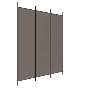 vidaXL Kambario pertvara, 3 dalių, antracito, 150x200cm, audinys