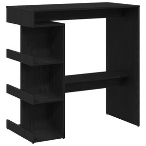vidaXL Baro stalas Juodas ąžuolas 100 x 48 x 101,5 cm Apdirbta mediena