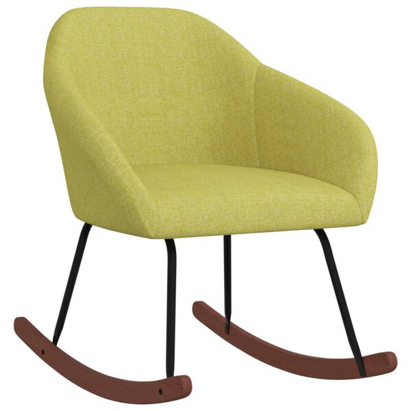 vidaXL Supama kėdė, žalios spalvos, audinys