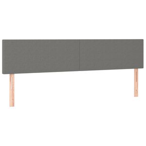 vidaXL Galvūgaliai, tamsiai pilki, 200x5x78/88 cm, audinys