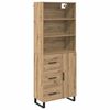 vidaXL Auk&scaron;tas spintelė 2 pcs Amatininkų ąžuolas 69,5 x 34 x 180 cm