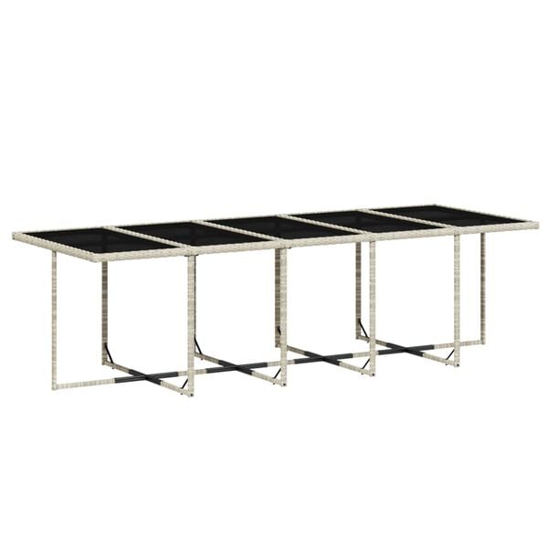 vidaXL Sodo komplektas su pagalvėlėmis, 15 dalių, pilkas, poliratanas