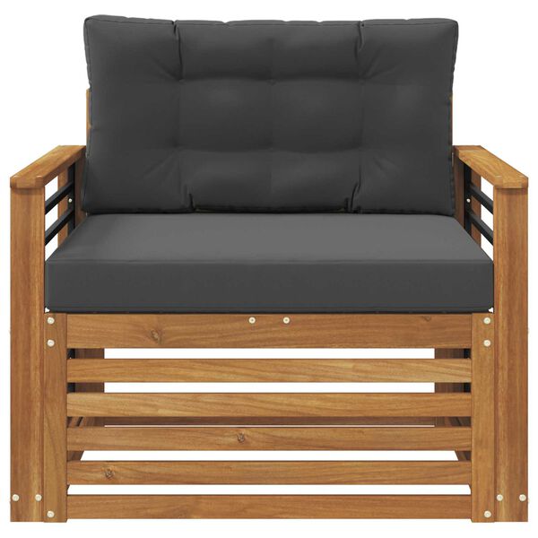 vidaXL Lauko sofos komplektas Tvirta akacijos mediena ir poliesteris