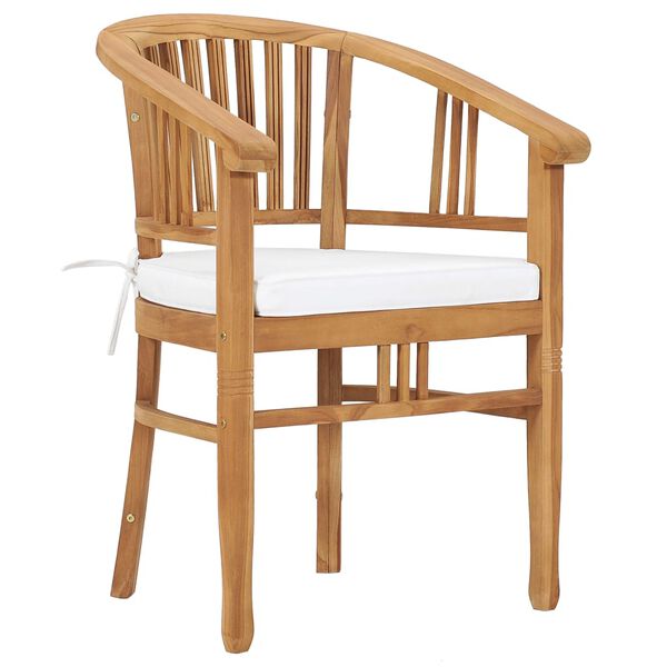 vidaXL Valgomojo komplektas su pagalvėmis, 7 dalių, tikmedžio masyvas