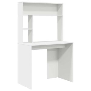 vidaXL Stalas Balta 91 x 50 x 149 cm Apdirbta mediena
