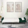 vidaXL Dvivietė sofa-lova, tamsiai žalios spalvos, aksomas