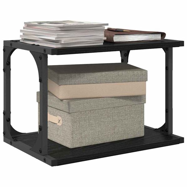 vidaXL Spausdintuvo laikiklis Juodas ąžuolas 41 x 28 x 33.5 cm