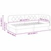 vidaXL Kampinė lovos konstrukcija Kreminė 100 x 200 cm Aksomas
