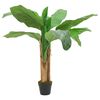 vidaXL Dirbtinis bananmedis, žalios spalvos, 120cm, 9 lapai