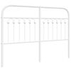 vidaXL Metalinis pakaitinis galvūgalis, baltos spalvos, 135cm
