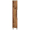 vidaXL Vonios spintelė Old Wood 30x30x179 cm Engineered Wood