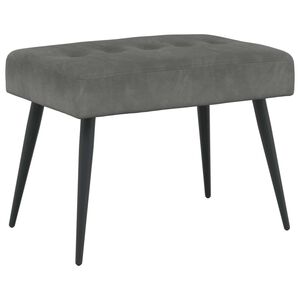 vidaXL Suoliukas su mygtukų įsiuvais Tamsiai pilka 60 x 40 x 45 cm