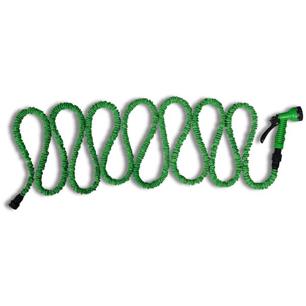 vidaXL Ištraukiama sodo laistymo žarna su daugiafunkciniu purškimo antgaliu, 5–15 m