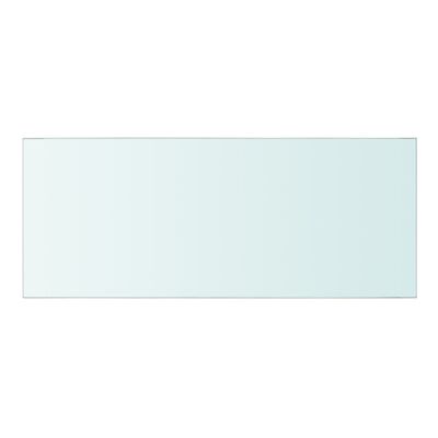 vidaXL Lentynos, 2vnt., skaidrios, 50x20cm, stiklo plokštė (243819x2)