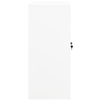 vidaXL Biuro spintelė, baltos spalvos, 90x40x90cm, plienas