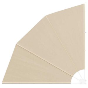 vidaXL Balkono privatumo ekranas Smėlio 140 x 140 cm Poliesteris