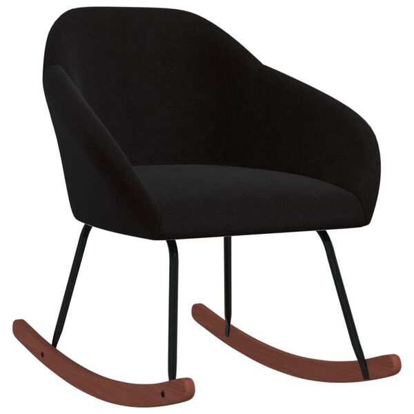 vidaXL Supama kėdė, juodos spalvos, audinys