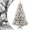 vidaXL Dirbtinė Sulankstoma Kalėdų Eglutė 180 cm 300 LED &Scaron;ilta balta