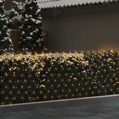 vidaXL Kalėdinių lempučių tinklas, 4x4m, 544 šiltos baltos LED