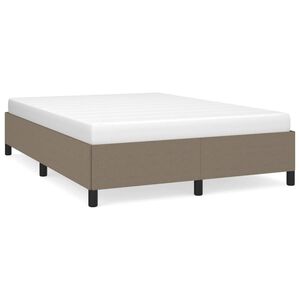 vidaXL Lovos rėmas be čiužinio, taupe spalvos, 140x190cm, audinys