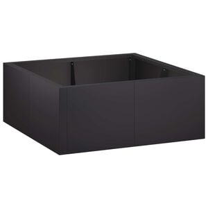 vidaXL Sienelė 4 vnt. 100 x 100 x 30 cm Plienas Juoda