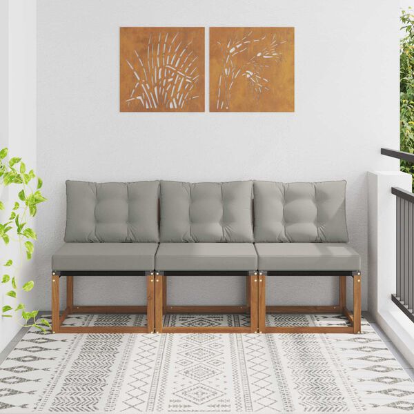 vidaXL 3 Vienetas Lauko vidurinė sofa