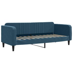 vidaXL Sofa, mėlynos spalvos, 80x200cm, aksomas