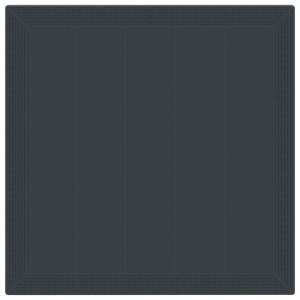 vidaXL Sodo valgomojo komplektas 3 pcs Antracitas Polipropilenas