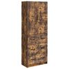 vidaXL Spintelė 2 pcs Dūminio ąžuolo 66 x 34,5 x 87 cm
