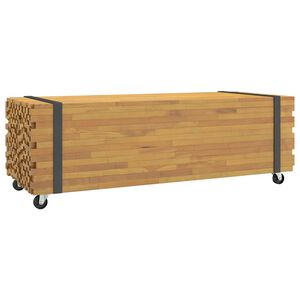 vidaXL kavos staliukas 110x45x35 cm medžio masyvo tiko