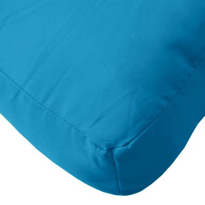 vidaXL Paletės pagalvėlė, mėlynos spalvos, 50x40x12cm, audinys