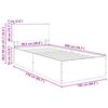 vidaXL Lovos rėmas Rudas ąžuolas 120 x 200 cm Apdirbta mediena