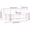 vidaXL Trivietė sofa su pagalvėmis, &scaron;viesiai geltona, 180cm, aksomas