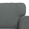 vidaXL Sofa 2 pcs Tamsiai pilka 215 x 82 x 80 cm audinys