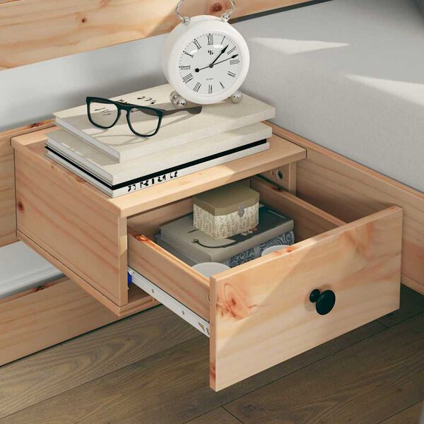 vidaXL Lovos rėmas Ruda 120 x 190 cm Kietos pušies mediena