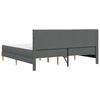 vidaXL Lovos rėmas su čiužiniu Tamsiai pilka 180 x 200 cm audinys