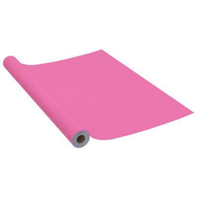 vidaXL Lipni plėvelė baldams, rožinės spalvos, 500x90cm, PVC, blizgi