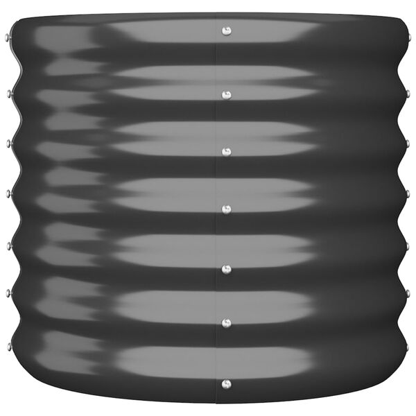 vidaXL Sodo lovelis, antracito, 40x40x36cm, cinkuotas plienas